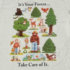 Women's Vintage/Collectable Smokey the Bear T-Shirt - SMALL